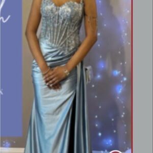 Cinderella Silver Prom Dress